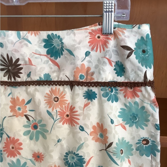 Vintage Y2K Heart Soul Floral Skirt Size 14 | Sheer Detail Overlay | Boho - Picture 2 of 11